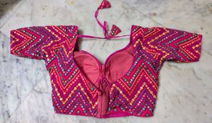 Embroidered Pink Blouse