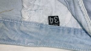 Rugged Jeans Stripped Lines