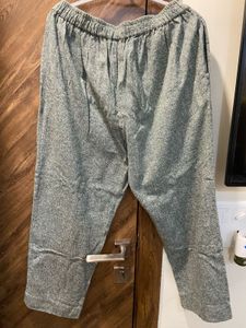 Warm Grey Plaid Kurta Set