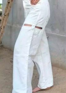 White Cutout Jeans
