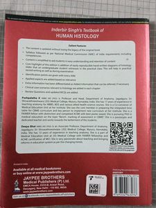 Human histology By Inderbir Singh