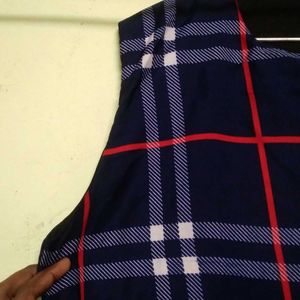 Plaid Sleeveless Dress