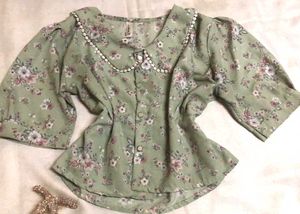 Floral Button-Up Top