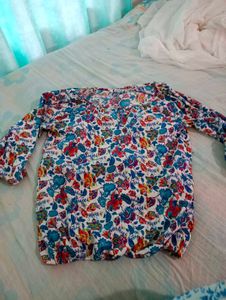 Bright Floral Long Sleeve Top – Boho Vibes