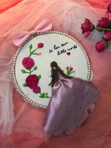 Handmade Embroidered Hoop Art