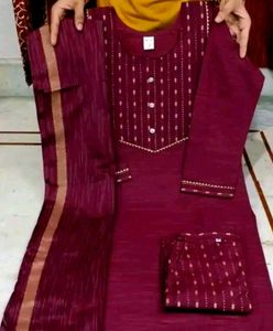 Elegant Maroon Kurta Set