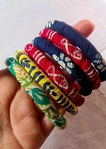 Handpainted Febric Bangles