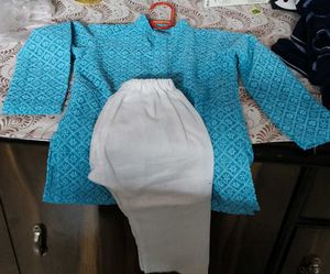 Boys Blue Kurta Pajama Set