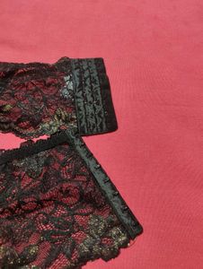 Elegant Black Lace Garter Belt | size (44/46)