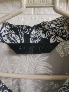 Palm Angels Jungle Parrot Bowling Loose Fit Shirt