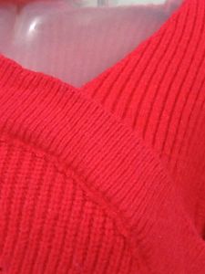 Red Cropped Sweater