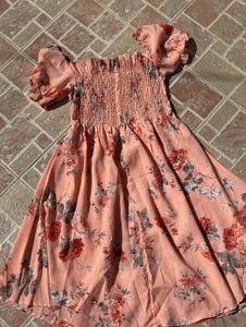 Floral Chiffon Mini Dress