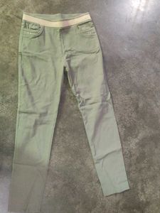 Olive Green Pull-On Pants