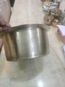Vintage Pure Brass Patila In Big Size