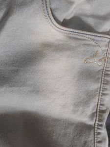 Denim Dungree with Button Detail