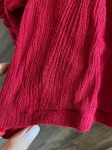 Red Off-Shoulder Top