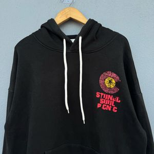 Black Graphic Hoodie