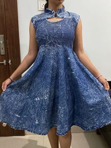 Blue Denim Style Dress