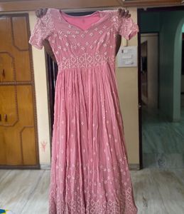 Gown With Corset Pattern And Full Gher