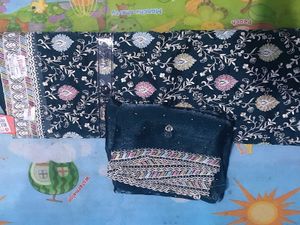 “Trending Silk Unstitched Suit | New | Elegant Fes