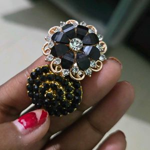 Elegant Black Rings combo