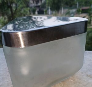 Transparent Glass Container With Steel Lid
