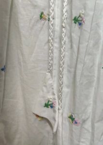 White Embroidered Tiered Skirt