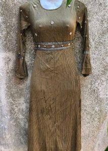 I. OLIVE SEXY LONG DRESS