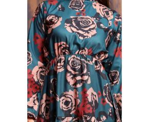 Floral Print Long Sleeve Dress