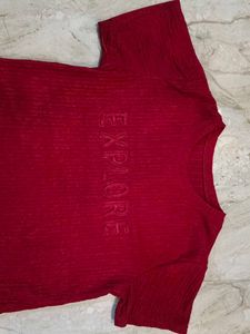 Red Explore Tee