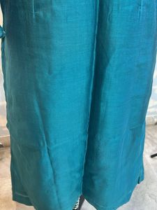 Hand Cut Work Desi Tussar Silk Kurta with Astar W