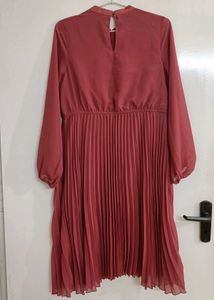 Sassafras Mandarin Collar Classy Skater Dress