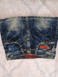 Gen Q Denim Mini Skirt