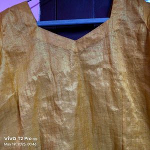 Princess Cut Pure Silk Blend Blouse
