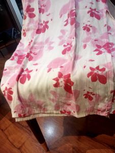Dark Pink And White Suit (44 Size)