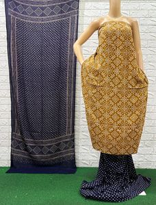 *🍁HEAVY REYON PATOLA PRINT DRESS MATERIAL🍁*