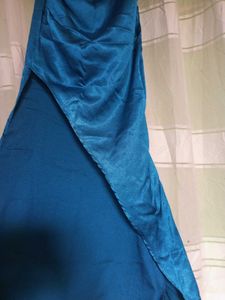 Teal One-Shoulder Maxi Dress