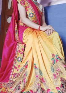 Saree Multicolour Wedding Wear