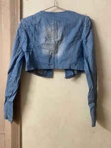 Denim Cropped Jacket