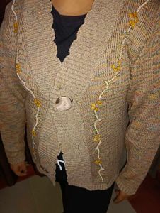 Mouse Colour Sweater With Embroidery
