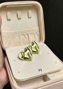 Gold Heart Earrings