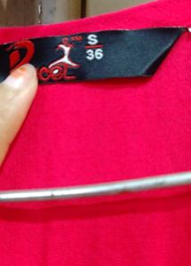 Red Embroidered Kurta With Pants