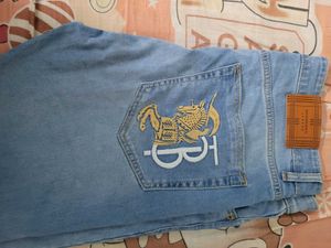 Burberry Embroidered Jeans