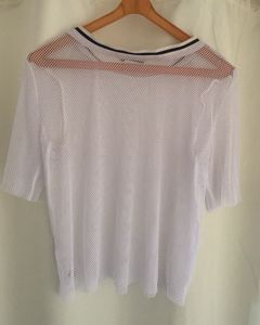 White Mesh Top