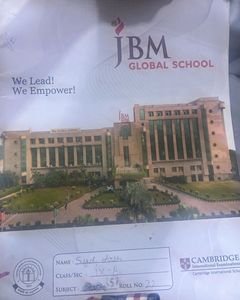 JBM Global School Notebook