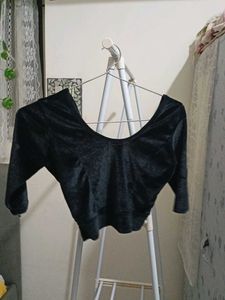 Stylish Black Peplum Top Set