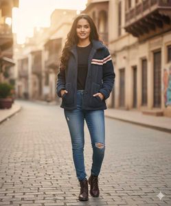 Women&#39;s Button-Up Fleece Jacket