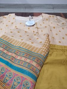 Stitched Fast Ethnic Kurti Pant Dupatta