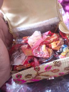 Golden Embroidered Potli Bag