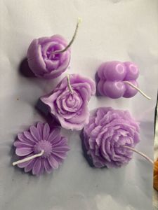 Floral Scented Candles set of five